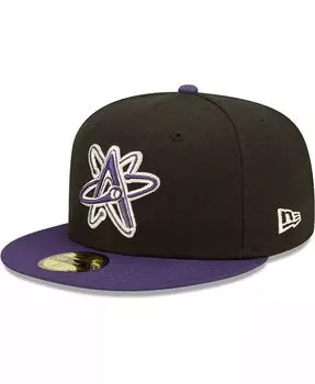 Мужская черная приталенная шляпа Albuquerque Isotopes Alternate Logo 2 Authentic Collection 59FIFTY New Era, черный