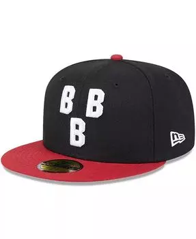 Мужская черная приталенная шляпа Birmingham Barons 2024 Rickwood Classic 59FIFTY New Era, черный