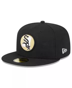 Мужская черная приталенная шляпа Chicago White Sox 59FIFTY Day Team Pop New Era, черный