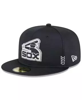 Мужская черная приталенная шляпа Chicago White Sox 2024 Clubhouse 59FIFTY New Era, черный