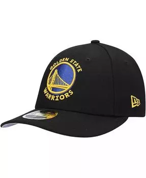Мужская черная приталенная шляпа Golden State Warriors Team Low Profile 59FIFTY New Era, черный