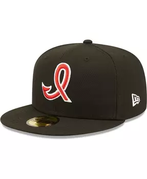 Мужская черная приталенная шляпа Indianapolis Indians Authentic Collection Team Alternate 59FIFTY New Era
