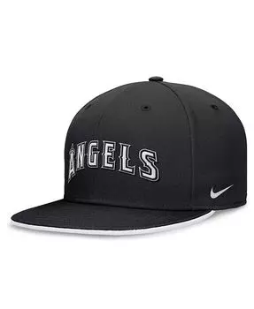 Мужская черная приталенная шляпа Los Angeles Angels Primetime True Performance Nike, черный