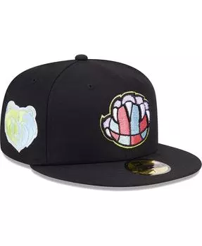 Мужская черная приталенная шляпа Memphis Grizzlies Color Pack 59FIFTY New Era