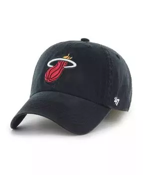 Мужская черная приталенная шляпа Miami Heat Classic Franchise '47 Brand, черный