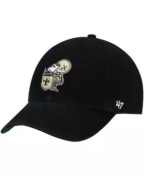 Мужская черная приталенная шляпа New Orleans Saints Legacy Franchise '47 Brand