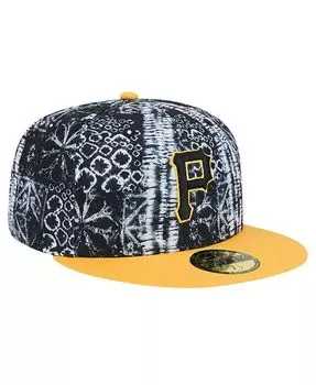 Мужская черная приталенная шляпа Pittsburgh Pirates Sands 59FIFTY New Era, черный