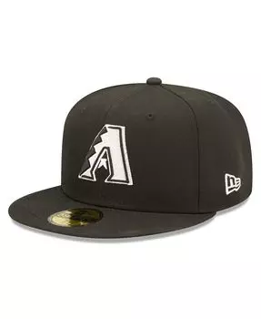 Мужская черная приталенная шляпа с логотипом команды Arizona Diamondbacks 59FIFTY New Era