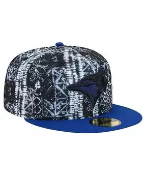Мужская черная приталенная шляпа Toronto Blue Jays Sands 59FIFTY New Era, черный