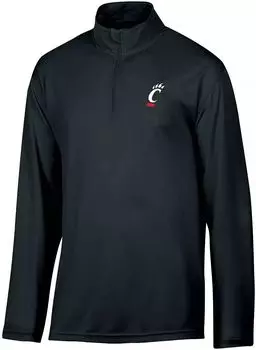 Мужская черная пуловер с молнией 1/4 Champion Cincinnati Bearcats