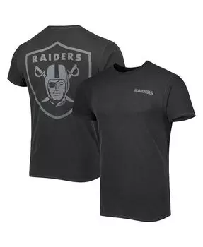 Мужская черная яркая футболка las vegas raiders fast track в тон '47 Brand, черный