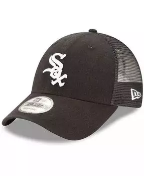 Мужская черная регулируемая бейсболка Chicago White Sox Trucker 9Forty Snapback New Era, черный