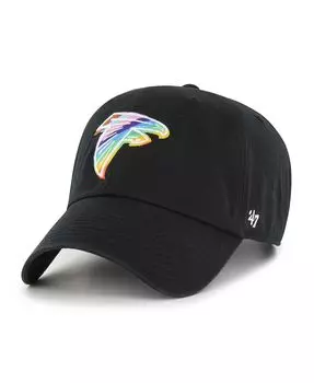 Мужская черная регулируемая кепка Atlanta Falcons Team Pride Clean Up '47 Brand