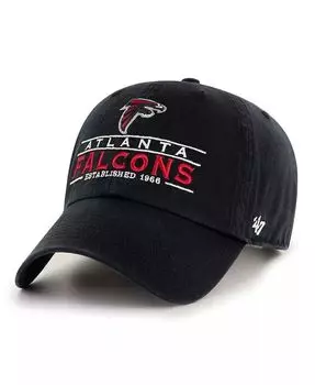 Мужская черная регулируемая кепка Atlanta Falcons Vernon Clean Up '47 Brand, черный