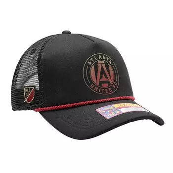 Мужская черная регулируемая кепка Atlanta United FC Atmography Trucker Fan Ink, цвет Atu Black
