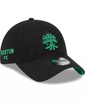 Мужская черная регулируемая кепка Austin FC Kick Off 9TWENTY New Era, черный