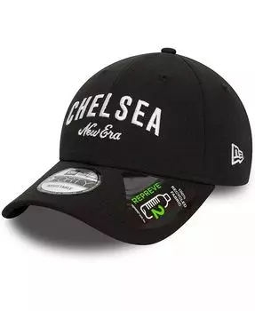 Мужская черная регулируемая кепка Chelsea Wordmark 9FORTY New Era, черный