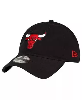 Мужская черная регулируемая кепка Chicago Bulls Team 2.0 9TWENTY New Era, черный
