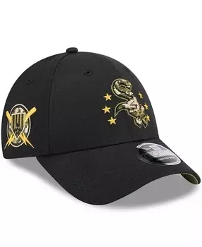 Мужская черная регулируемая кепка Chicago White Sox 2024 Armed Forces Day 9FORTY New Era, черный