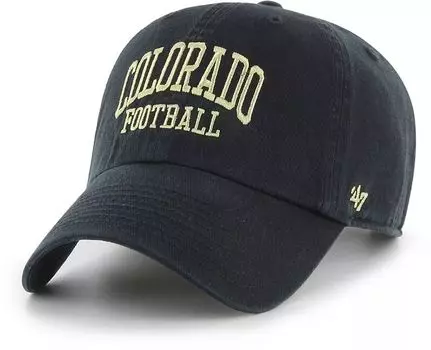 Мужская черная регулируемая кепка Colorado Buffaloes '47