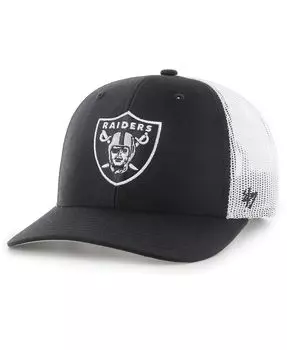 Мужская черная регулируемая кепка дальнобойщика Las Vegas Raiders '47 Brand