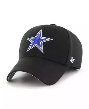 Мужская черная регулируемая кепка Dallas Cowboys MVP '47 Brand, черный