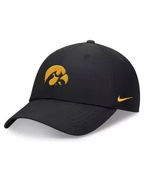 Мужская черная регулируемая кепка Iowa Hawkeyes 2024 для полевых тренировок Nike, черный
