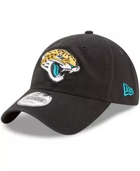 Мужская черная регулируемая кепка Jacksonville Jaguars Core Classic 9Twenty New Era