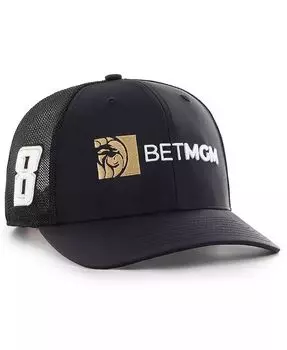 Мужская черная регулируемая кепка Kyle Busch Bet MGM Sure Shot Brrr Trucker '47 Brand, черный