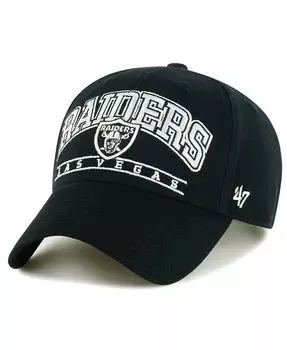 Мужская черная регулируемая кепка Las Vegas Raiders Fletcher MVP '47 Brand, черный