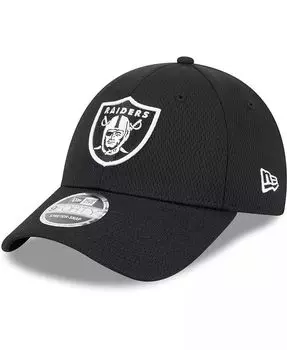 Мужская черная регулируемая кепка Las Vegas Raiders Main B-Dub 9FORTY New Era, черный