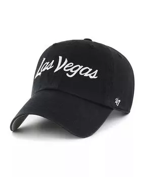 Мужская черная регулируемая кепка Las Vegas Raiders Crosstown Clean Up '47 '47 Brand, черный