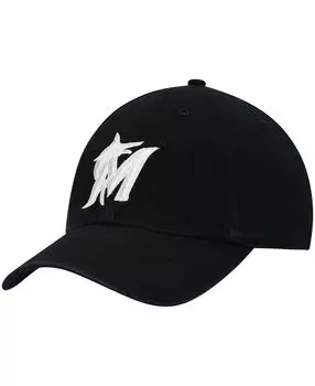 Мужская черная регулируемая кепка Miami Marlins Challenger '47 Brand