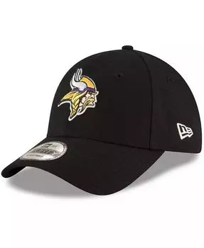Мужская черная регулируемая кепка Minnesota Vikings The League 9FORTY New Era, черный