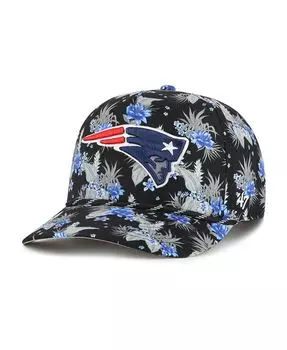 Мужская черная регулируемая кепка New England Patriots Dark Tropic Hitch '47 Brand