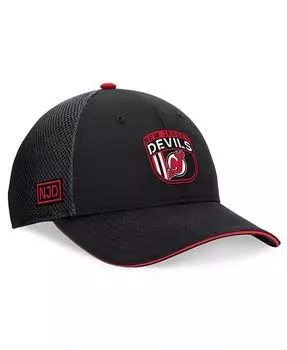 Мужская черная регулируемая кепка New Jersey Devils для драфта НХЛ 2024 года на сцене Trucker Fanatics, черный