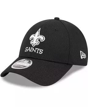 Мужская черная регулируемая кепка New Orleans Saints Main B-Dub 9FORTY New Era, черный