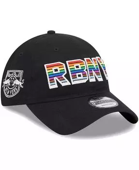 Мужская черная регулируемая кепка New York Red Bulls Pride 9TWENTY New Era, черный
