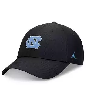 Мужская черная регулируемая кепка North Carolina Tar Heels 2024 для полевых тренировок Jordan, черный