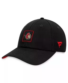 Мужская черная регулируемая кепка Ottawa Senators Authentic Pro Rink Fanatics, черный