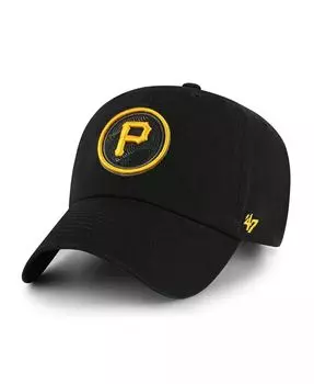 Мужская черная регулируемая кепка Pittsburgh Pirates 2023 City Connect Clean Up '47 Brand, черный