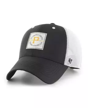 Мужская черная регулируемая кепка Pittsburgh Pirates Disburse MVP Trucker '47 Brand