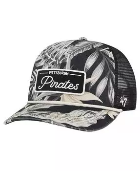 Мужская черная регулируемая кепка Pittsburgh Pirates Tropicalia Trucker Hitch '47 Brand, черный