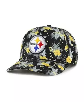 Мужская черная регулируемая кепка Pittsburgh Steelers Dark Tropic Hitch '47 Brand