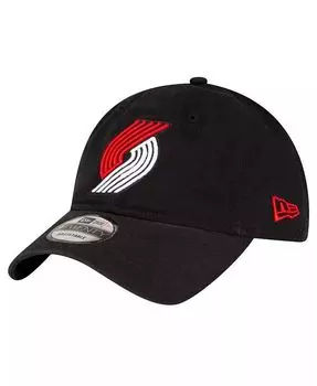 Мужская черная регулируемая кепка Portland Trail Blazers Team 2.0 9TWENTY New Era, черный