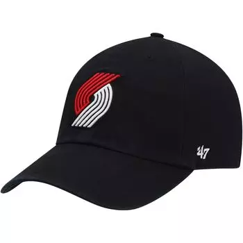 Мужская черная регулируемая кепка Portland Trail Blazers Team 47 '47 47 Brand