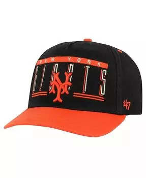 Мужская черная регулируемая кепка с двуглавой базовой линией NY Giants NY Giants '47 Brand, черный