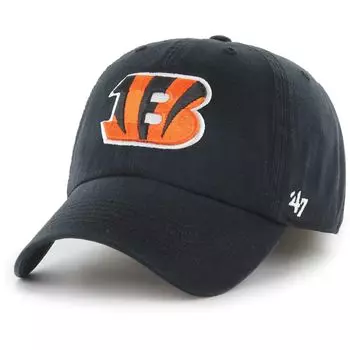 Мужская черная регулируемая кепка с логотипом франшизы Cincinnati Bengals '47