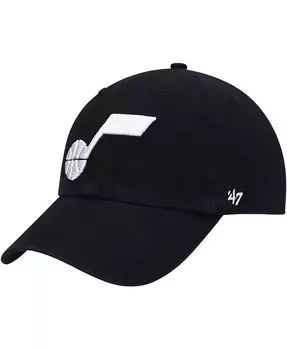 Мужская черная регулируемая кепка с логотипом Utah Jazz Team '47 Brand, черный