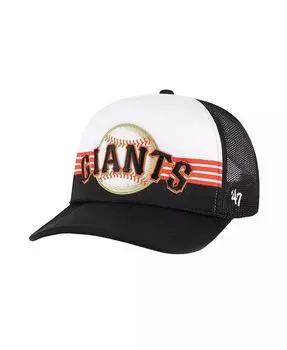 Мужская черная регулируемая кепка San Francisco Giants Lift Off из пенопласта с сетчатой передней частью '47 Brand, черный